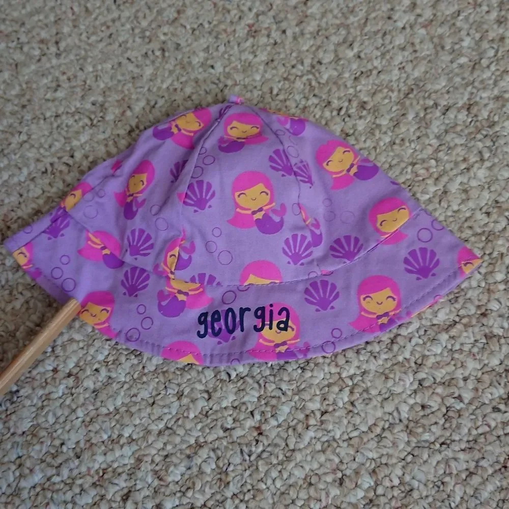 Sunpoint Toddler Girls Mermaid Seashell Sun Hat - Georgia